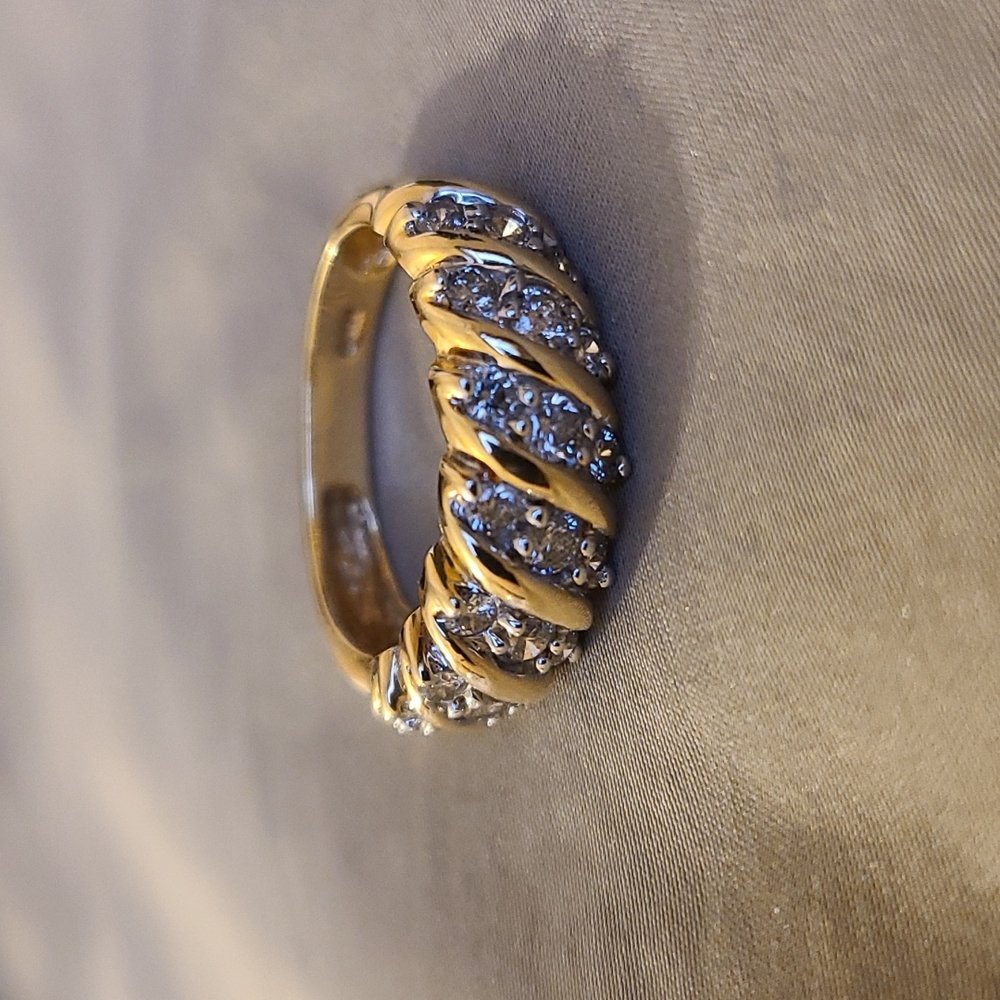 Gold Dimond Ring 14K